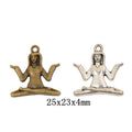Zinc Alloy Yoga Figure Charm Pendant No.810730 for DIY Necklace Bracelet Jewelry Making view 1