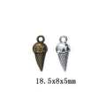 Zinc Alloy Ice Cream Charm Pendant for DIY Necklace Bracelet Jewelry Making view 1