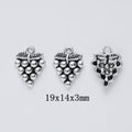 Antique Silver Zinc Alloy Grapes Charm Pendant No.291902 for DIY Necklace Bracelet Jewelry Making view 1