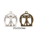 Zinc Alloy Framed Figure Charm Pendant for DIY Necklace Bracelet Jewelry Making view 1