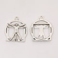 Zinc Alloy Framed Figure Charm Pendant for DIY Necklace Bracelet Jewelry Making view 2