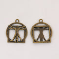Zinc Alloy Framed Figure Charm Pendant for DIY Necklace Bracelet Jewelry Making view 3