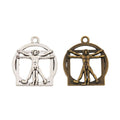 Zinc Alloy Framed Figure Charm Pendant for DIY Necklace Bracelet Jewelry Making view 4