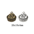 Zinc Alloy Cake Charm Pendant No.170997 for DIY Necklace Bracelet Jewelry Making view 1
