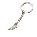 Zinc Alloy Simple Wing Feather Keychain Bag Charm Gift view 5