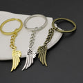Zinc Alloy Simple Wing Feather Keychain Bag Charm Gift view 3