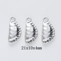 Antique Silver Zinc Alloy Dumpling Charm Pendant No.490044 for DIY Necklace Bracelet Jewelry Making view 1