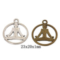 Zinc Alloy Yoga Figure Charm Pendant for DIY Necklace Bracelet Jewelry Making view 1