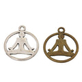 Zinc Alloy Yoga Figure Charm Pendant for DIY Necklace Bracelet Jewelry Making view 4