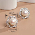 French Light Luxury Faux Pearl Stud Earrings For Women, Elegant Fashion Jewelry view 4