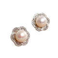 French Light Luxury Faux Pearl Stud Earrings For Women, Elegant Fashion Jewelry view 5