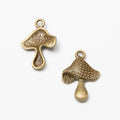 Zinc Alloy Mushroom Charm Pendant for DIY Necklace Bracelet Jewelry Making view 2