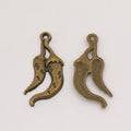 Zinc Alloy Chili Pepper Charm Pendant for DIY Necklace Bracelet Jewelry Making view 3