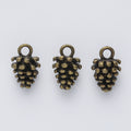 Zinc Alloy Pine Cone Charm Pendant No.949317 for DIY Necklace Bracelet Jewelry Making view 2