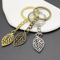 Alloy Leaf Keychain Bag Charm view 3