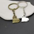 Metal Vintage Heart Shape Keychain Bag Charm Gift view 4