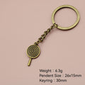 Zinc Alloy Lollipop Donut Keychain Sweet Bag Charm Gift view 2
