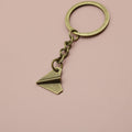 Metal Paper Plane Keychain Bag Charm view 6