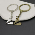 Metal Paper Plane Keychain Bag Charm view 3