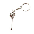 Metal Minimalist Flower Keychain Key Ring Gift view 5