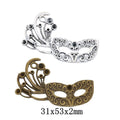 Zinc Alloy Mask Charm Pendant No.127831 for DIY Necklace Bracelet Jewelry Making view 1