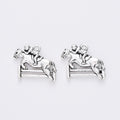 Antique Silver Zinc Alloy Horse Rider Charm Pendant for DIY Necklace Bracelet Jewelry Making view 2