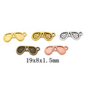Zinc Alloy Sunglasses Charm Pendant for DIY Necklace Bracelet Jewelry Making view 1