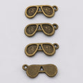 Zinc Alloy Sunglasses Charm Pendant for DIY Necklace Bracelet Jewelry Making view 3