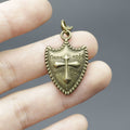 Zinc Alloy Cross Shield Keychain Key Ring Gift view 4