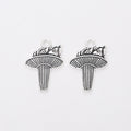 Antique Silver Zinc Alloy Torch Charm Pendant for DIY Necklace Bracelet Jewelry Making view 2