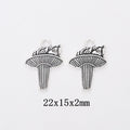 Antique Silver Zinc Alloy Torch Charm Pendant for DIY Necklace Bracelet Jewelry Making view 1