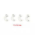 Antique Silver Zinc Alloy Moon Stars Charm Pendant for DIY Necklace Bracelet Jewelry Making view 1
