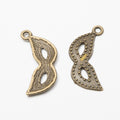 Zinc Alloy Mask Charm Pendant for DIY Necklace Bracelet Jewelry Making view 2
