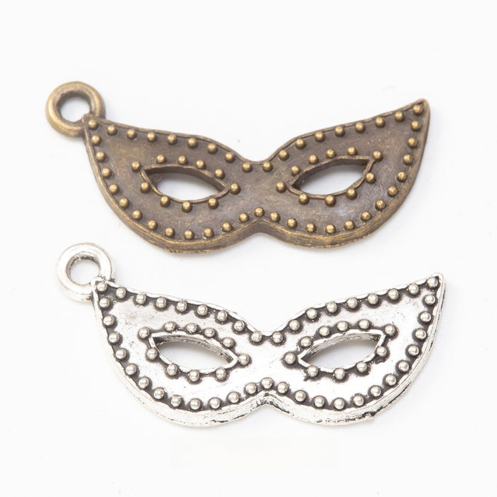 Zinc Alloy Mask Charm Pendant for DIY Necklace Bracelet Jewelry Making