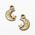 Zinc Alloy Crescent Moon Charm Pendant No.513453 for DIY Necklace Bracelet Jewelry Making view 3