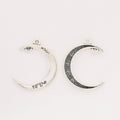 Zinc Alloy Crescent Moon Charm Pendant No.513775 for DIY Necklace Bracelet Jewelry Making view 2