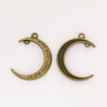Zinc Alloy Crescent Moon Charm Pendant No.513775 for DIY Necklace Bracelet Jewelry Making view 3