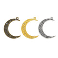 Zinc Alloy Moon Charm Pendant No.941478 for DIY Necklace Bracelet Jewelry Making view 5