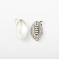 Zinc Alloy Rugby Ball Charm Pendant for DIY Necklace Bracelet Jewelry Making view 3