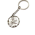 Zinc Alloy Round Floral Bird Keychain Bag Charm Fashion Accessory view 5