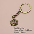 Zinc Alloy Crown Keychain Gift Bag Charm view 2