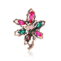 Alloy Rhinestone Flower Brooch Pin For Luxury Women's Garments view 5