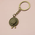Zinc Alloy Simple Hat Keychain Bag Charm Gift – Antique Copper view 6