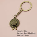 Zinc Alloy Simple Hat Keychain Bag Charm Gift – Antique Copper view 2