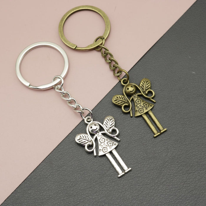 Alloy Butterfly Fairy Keychain Bag Charm
