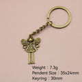 Alloy Butterfly Fairy Keychain Bag Charm view 2
