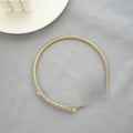 Statement Heavy Metal Style Snake Bone Choker Necklace Minimalist Elastic Collarbone Chain view 3
