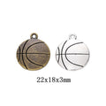 Zinc Alloy Basketball Charm Pendant for DIY Necklace Bracelet Jewelry Making view 1