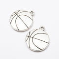 Zinc Alloy Basketball Charm Pendant for DIY Necklace Bracelet Jewelry Making view 2