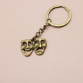 Metal Mask Keychain Bag Charm – Antique Copper view 6